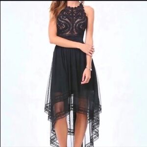 Bebe Lace High Low Dress